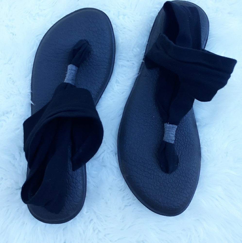 Sanuk yoga mat sling sandals